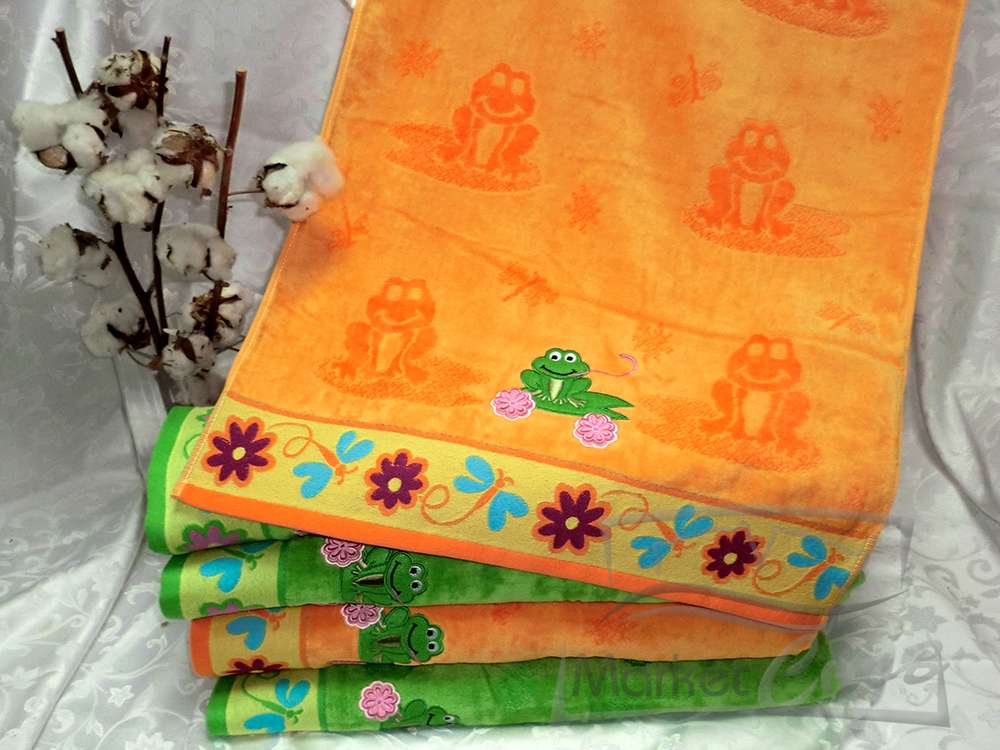 Детские махровые полотенца в наборе 2 штуки 